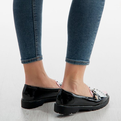 Black moccasins with Gwadalaha ornaments - Footwear