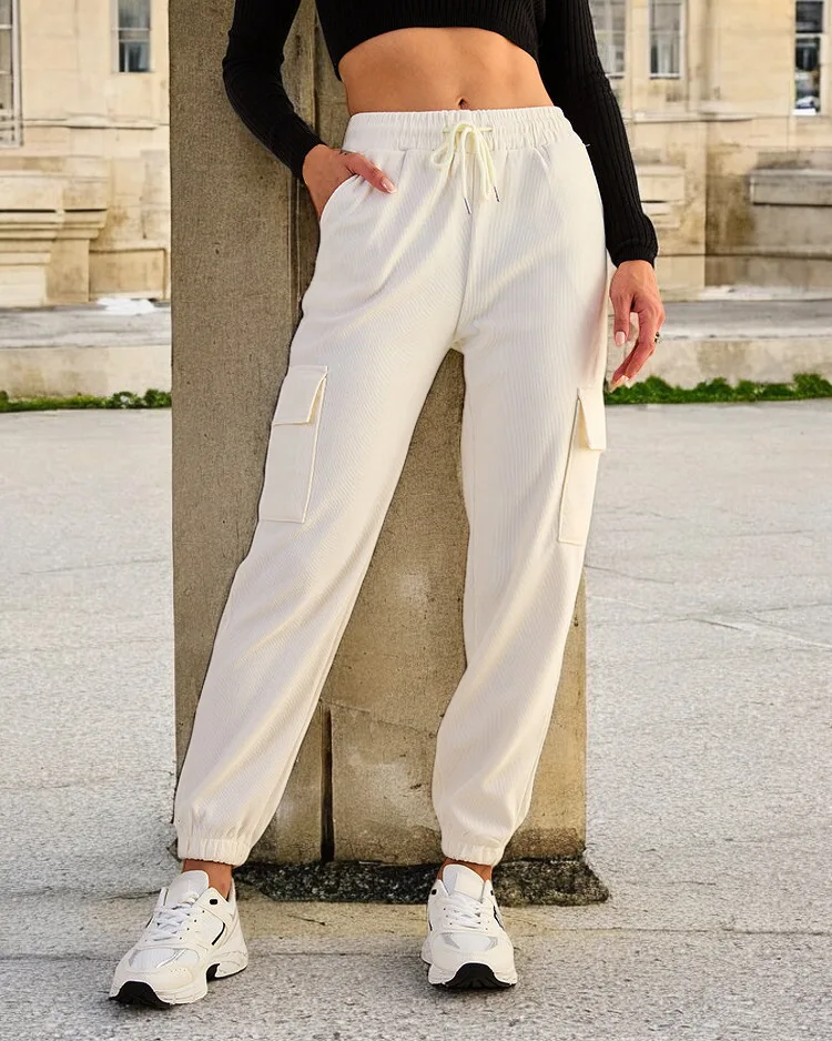 Royalfashion Women's fabric combat pants