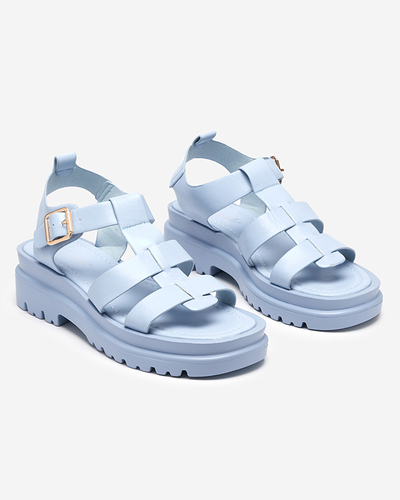 Women's gladiator sandals in blue Raef - Footwear