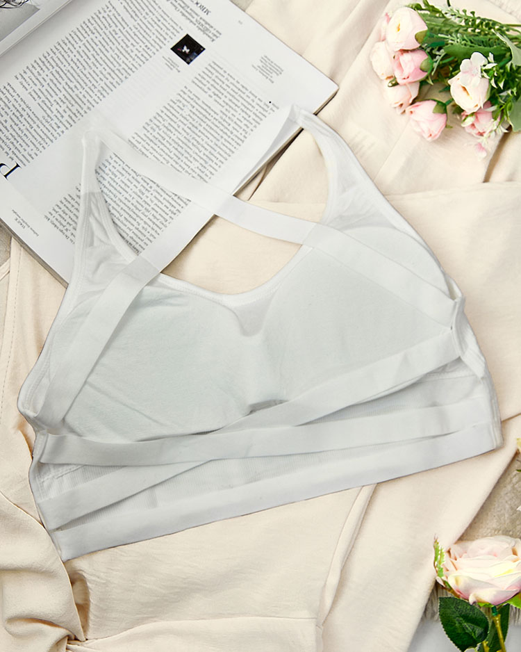 Royalfashion Женский спортивный бюстгальтер с цирконами