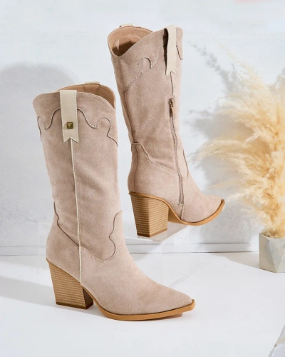 Royalfashion Women's Heeled Cowboy Boots Kowib