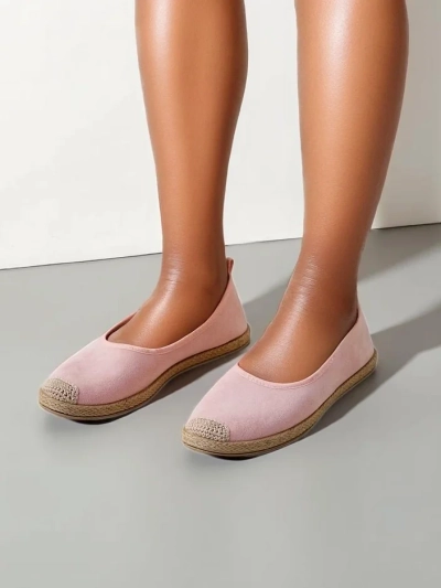 Royalfashion Sieviešu ekoloģiskās zamšādas espadrilles Aroles