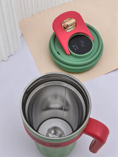 Royalfashion termiska krūze ar izlieto un temperatūras sensoru Kafijas krūze