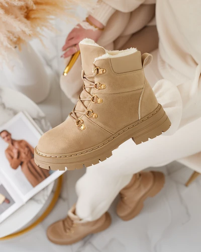 Royalfashion Gaiši brūnas sieviešu teplāģi Develier