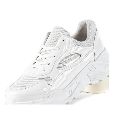 Białe buty sportowe na platformie Chandler - Obuwie