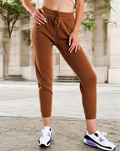 Royalfashion Light brown women's insulated sweatpants
