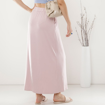 Pink maxi skirt for women - Clothing