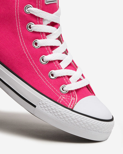 Women's dark pink Garet high sneakers - Footwear