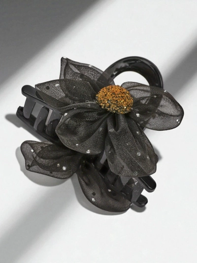 Royalfashion Headpiece with tulle flower and shiny center