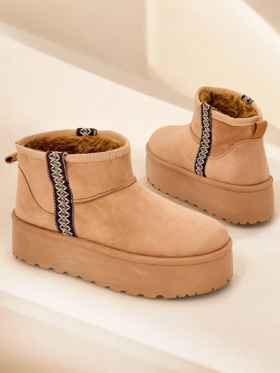 Royalfashion Short women's snow boots Haluzi
