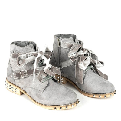 Gray Millerro studded bags - Shoes 1