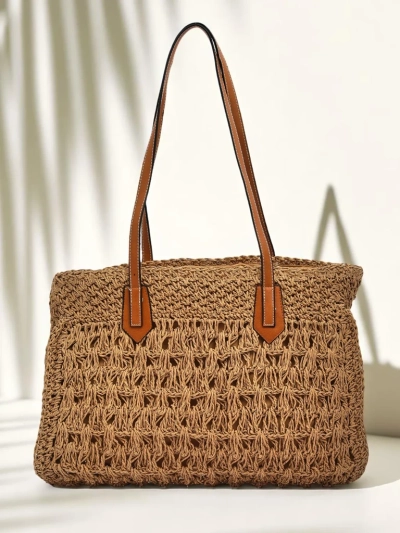Royalfashion Large Straw Women's Bag Coco Breeze
