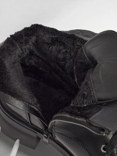 Eco-leather laced women's ankle boots Nomelira