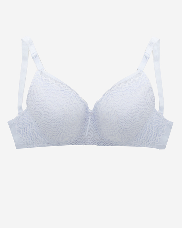 Ladies' white bra with lace - Underwear