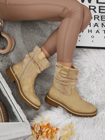 Wyższe botki kobiete eko suede Liora