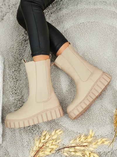 Augstāki eko ādas dāmu zābaki Livora