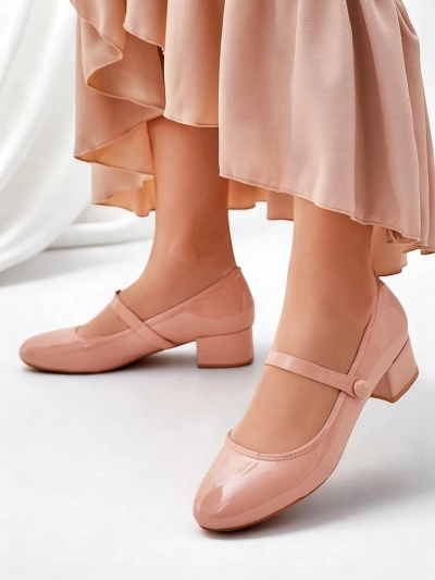 Royalfashion Damskie czółenka na niskim obcasie Omagga