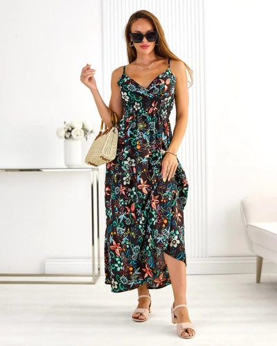 Royalfashion Sieviešu kokvilnas midi kleita