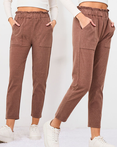 Classic women's pink sweatpants - Clothing