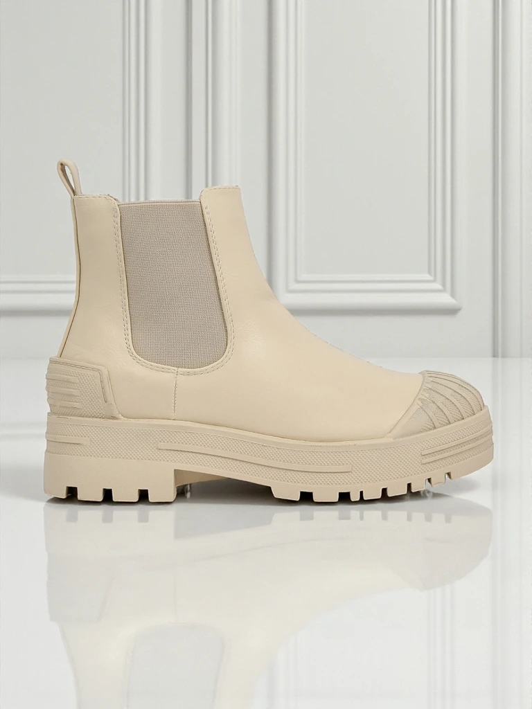 Amber Veil Platform Ankle Boots