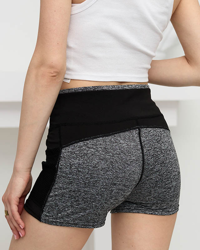 Black and gray mesh shorts - Clothing