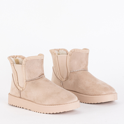 Beige women's snow boots Gavi - Footwear