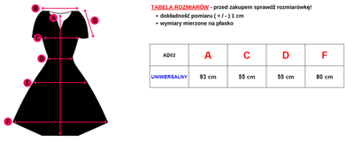 Navy blue women's shoulder dress with frills - Clothing