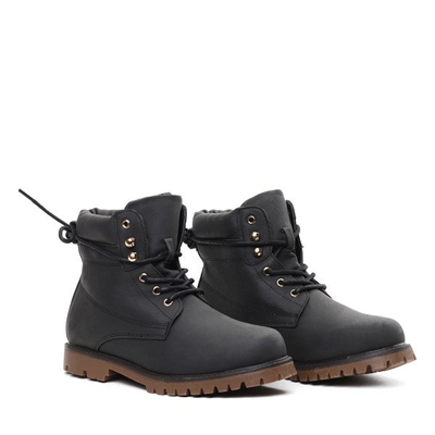 Black insulated hiking boots Journey- Footwear