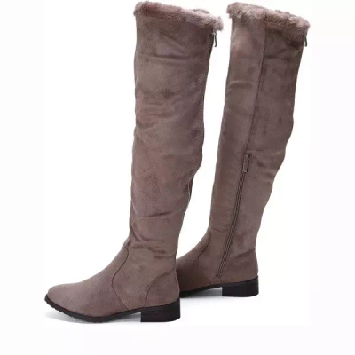 OUTLET Brown Willia flat boots - Shoes