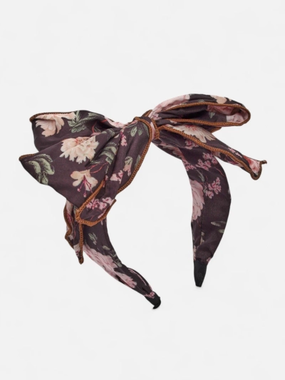 Royalfashion Opaska do włosów z kokardką w kwiaty