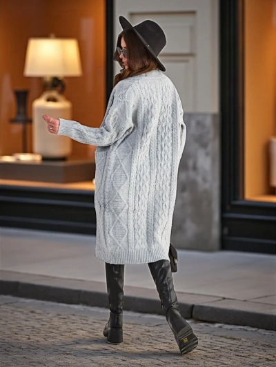 Royalfashion Women's knit poncho sweater