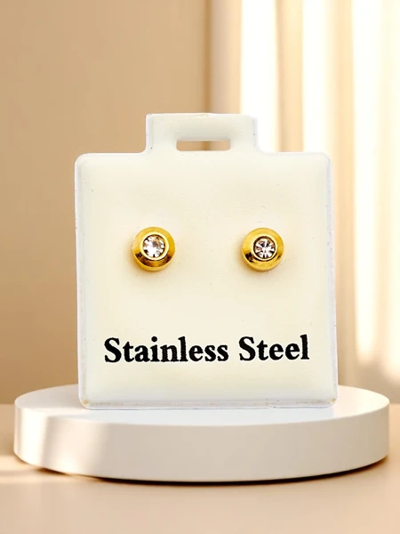 Royalfashion Sieviešu klipša auskari ar kubiskā cirkonija akmeni