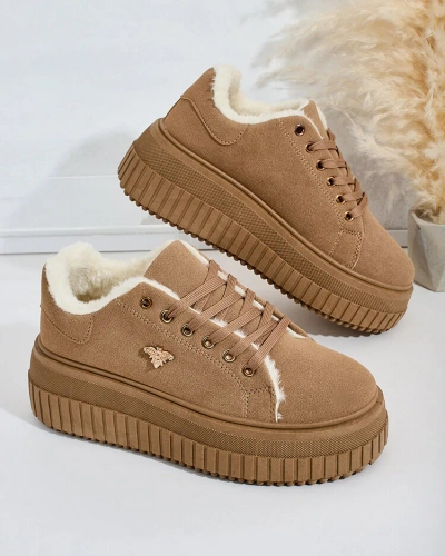 Royalfashion Warmed women's sneakers with fur Noxu