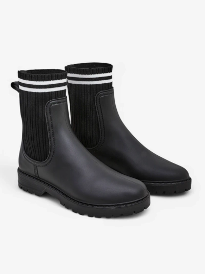 Royalfashion Women’s rain boots with a higher fabric insert Scarlesa