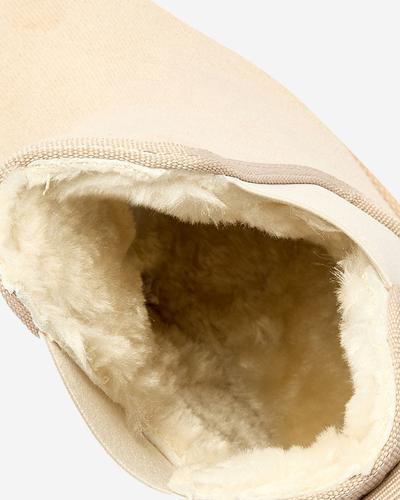 Royalfashion Beige women's platform snow boots Stiellsia
