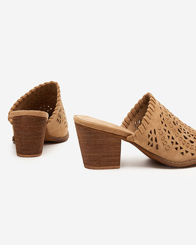 OUTLET Light brown women's Aqarion high heel shoes - Footwear