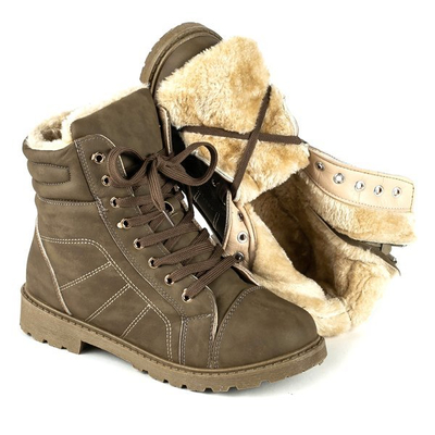 Zielone trapery z ociepleniem Cold Bay - Obuwie