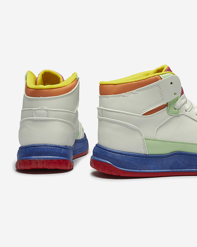 Women's sports sneakers in white-mint color Aopp- Footwear