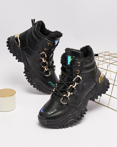 Black women's insulated sports shoes Nepolle- Footwear