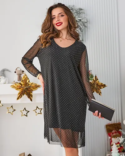 Royalfashion Klasiska sieviešu kleita līdz ceļgaliem