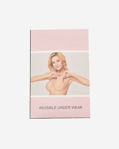 Women's beige self-supporting overlays - Underwear