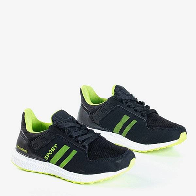 OUTLET Black and green women's sports shoes Birala - Footwear
