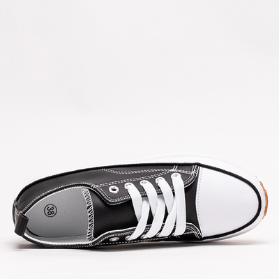 Black women's sports shoes a'la sneakers Tenemika - Footwear