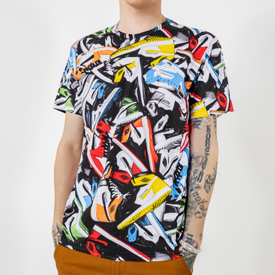 Colorful men's t-shirt with print - Clothing
