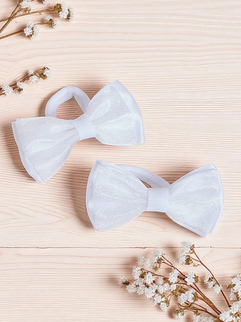 Royalfashion 2 matu gumiju komplekts ar bantīti