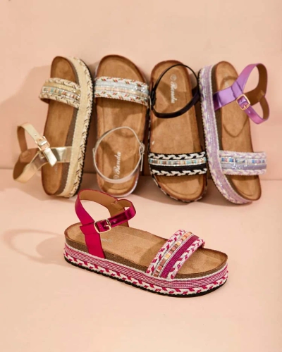 Royalfashion Sieviešu izšūtās sandales Mussir