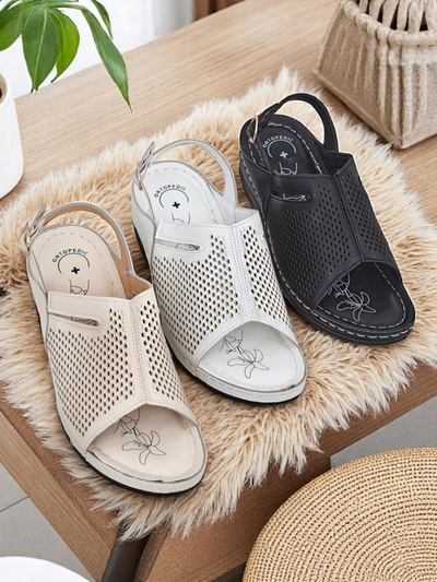 Royalfashion Women's Low Wedge Sandals Mira