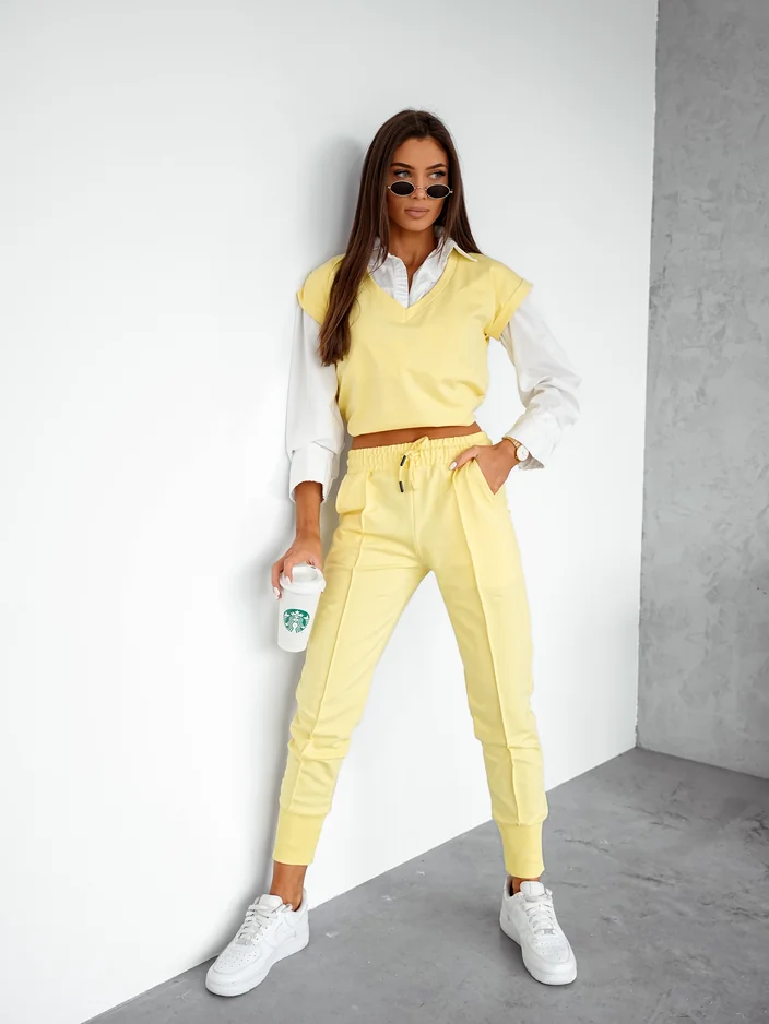 Royalfashion Women's cotton casual set with short sleeves