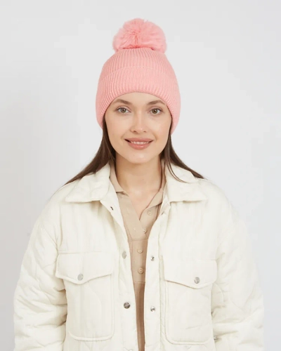 Royalfashion Women's insulated hat with pompom