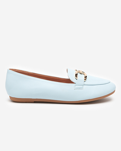Blue ladies loafers in eco-leather Kesine - Footwear